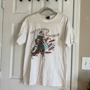 Vintage Elvis Presley Diamond Dust T Shirt L 90s Memphis Sun Studio Graceland